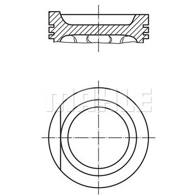Píst MAHLE ORIGINAL 034 78 01 (0347801) – Zboží Mobilmania