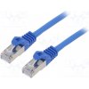 síťový kabel Gembird PP6-0.5M/B Patch, F/UTP, 6, lanko, CCA, PVC, 0,5m, modrý