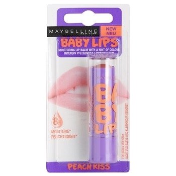 Maybelline Baby Lips hydratační balzám na rty odstín Peach Kiss (Moisturizing Lip Balm with a Hint SPF Colour) 4,4 g