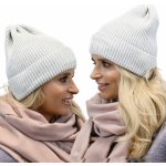 Fashionweek Módní dámská čepice beanie ZIZI-N1 světle šedá – Hledejceny.cz