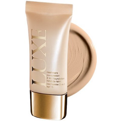 Avon Luxe Krycí make-up a podkladová báze s SPF15 Beige Linen 30 ml – Hledejceny.cz