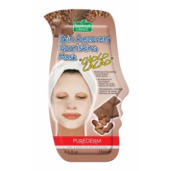 PureDerm výživná regenerační pleťová maska čokoláda 15 ml