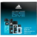 Adidas Ice Dive Men EDT 50 ml + deospray 150 ml + sprchový gel 250 ml dárková sada – Sleviste.cz