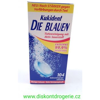 Kukident Die Blauen tablety na protézy 104 ks