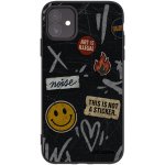 Picasee silikonový černý obal pro Apple iPhone 11 - STICKERS x TAGS – Zboží Mobilmania