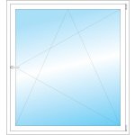 OKNA HNED Plastové okno 132x145 cm bílé otevíravé a sklopné pravé – Sleviste.cz
