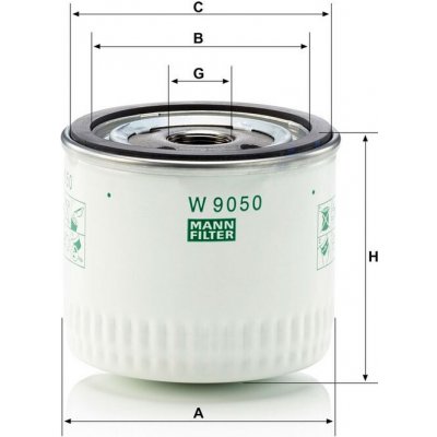 MANN-FILTER Olejový filtr MANN W9050 (MF W9050) – Zbozi.Blesk.cz