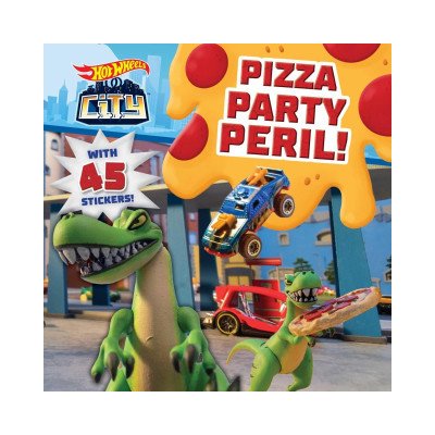 Hot Wheels City: Pizza Party Peril!: Car Racing Storybook with 45 Stickers for Kids Ages 3 to 5 Years – Zbozi.Blesk.cz