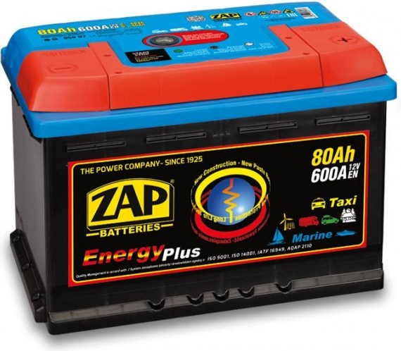 ZAP ENERGY Plus 12V 80Ah 600A 95807