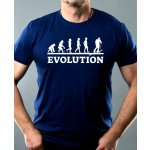Evolution skialpy bílý tisk tričko Basic – Sleviste.cz