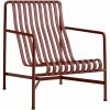 Zahradní židle a křeslo HAY Křeslo Palissade Lounge Chair High, iron red