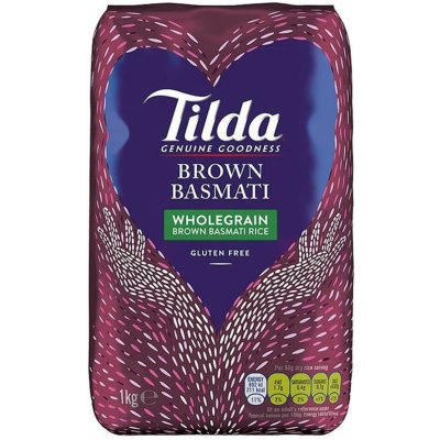 Tilda Celozrnná Basmati rýže 1 kg – Zboží Dáma