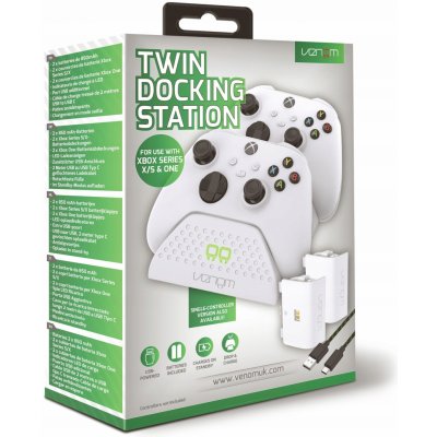 VENOM VS2871 Xbox Series S/X & One White Twin Docking Station + 2 baterie – Zboží Mobilmania