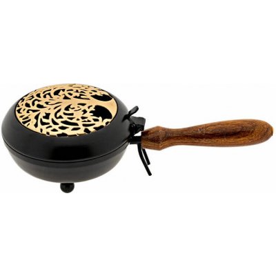 Nefertitis Kadidelnice železná s rukojetí Golden Yggdrasil NF54103 - ø cca 11,5 cm – Zboží Dáma