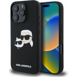 Karl Lagerfeld Liquid Silicone Double Heads MagSafe pro iPhone 16 Pro Max Black