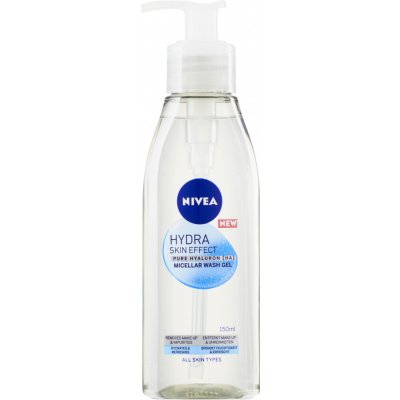 Nivea Hydra Skin Effect čisticí micelární gel s kyselinou hyaluronovou 150 ml – Zboží Mobilmania