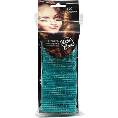 Olivia Garden Nite Curler Blue 6 ks, 20 mm Samodržící natáčky na vlasy na noc – Zboží Mobilmania
