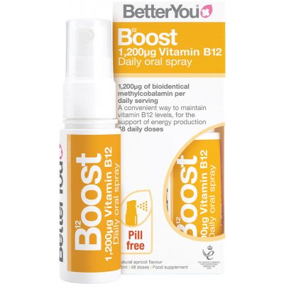 BetterYou Boost Vitamin B12 Oral Spray, Orální sprej, 25 ml – Zbozi.Blesk.cz