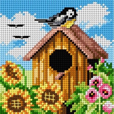 Předloha vyšívací Budka léto 15x15cm – Zboží Mobilmania