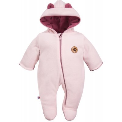EEVI Kojenecký fleecový overal RUN&FUN růžový – Zboží Dáma