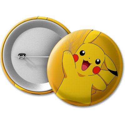 Pokémon Placka Pikachu - 50 mm – Zboží Dáma