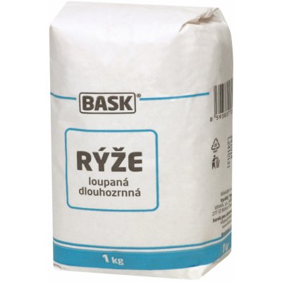 Bask Dlouhozrnná loupaná rýže - 1 kg – Zbozi.Blesk.cz