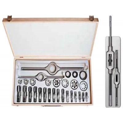 Bučovice Tools 340 100 Souprava závitořezných nástrojů G 1-II, HSS (G 1/8" - 1") – Hledejceny.cz