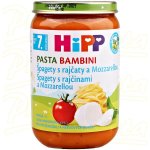 HiPP Bio Rajčata se špagetami a mozzarellou PASTA BAMBINI bezmasý 3 x 220 g – Sleviste.cz