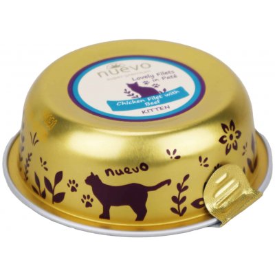 Nuevo Kotě kuře a hovězí 85g – Zboží Mobilmania