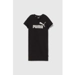 Dívčí šaty Puma Logo Dress TR G černá mini – Zboží Dáma