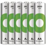 GP ReCyko 2600 AA 6ks 1032226260 – Zboží Mobilmania