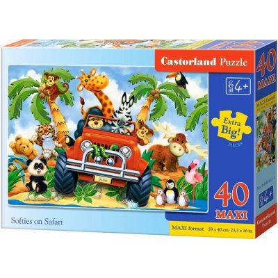 Castorland Dobráci na safari 40 dílků – Zboží Mobilmania