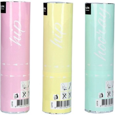 Folat VYSTŘELOVACÍ konfety pastelové v krabičce 15cm 3ks – Zboží Dáma