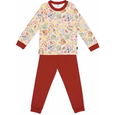 Darré dětské pyžamo zvířátka červené