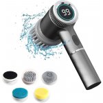 Verk 27333 Elektrický čistící rotační kartáč 5 v 1 šedý – Zboží Dáma