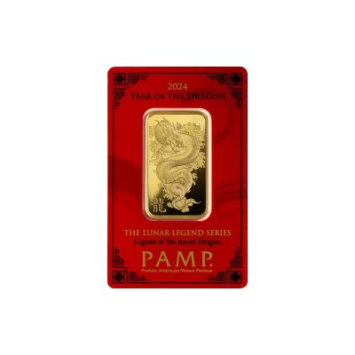 PAMP zlatý slitek Lunar series III Year of the Dragon 2024 1 oz – Zboží Mobilmania