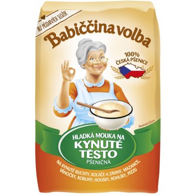 Babiččina volba Mouka hladká na kynuté těsto 1kg