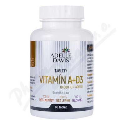 ADELLE DAVIS Vitamín A+D3 60 tablet – Hledejceny.cz