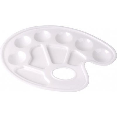 Plastová paleta na míchání barev COOL BY VICTORIA – 10 misek 22 × 16,5 cm – Zboží Mobilmania