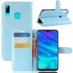 Pouzdro Litchi PU kožené peněženkové Huawei Y7 (2019) - modré – Zboží Mobilmania