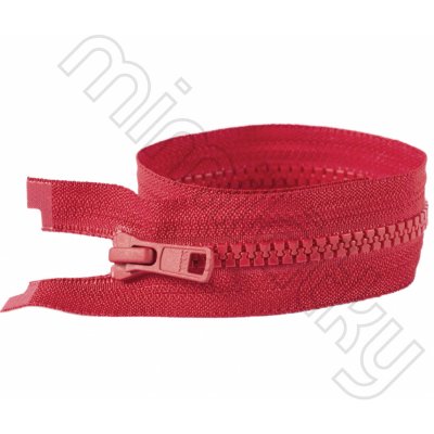 Zip kostěný dělitelný VISLON® červená 30 cm YKK – Sleviste.cz