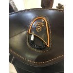 Acavallo Anatomický podbřišník z buvolí kůže a gelu hnědý – Zboží Dáma Acavallo Anatomický podbřišník z buvolí kůže a gelu hnědý – Zboží Dáma