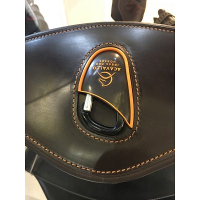 Acavallo Anatomický podbřišník z buvolí kůže a gelu hnědý – Zboží Dáma Acavallo Anatomický podbřišník z buvolí kůže a gelu hnědý – Zboží Dáma