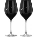 Diamante sklenice na červené víno Silhouette City Black s krystaly Swarovski 2 x 470 ml – Sleviste.cz