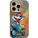 Oil Painting case Pes Motorkář – Apple iPhone 15 Pro – Zboží Mobilmania
