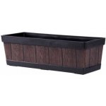 Strend Pro Květináč teak efekt dřeva 15x47x17cm Strend Pro Woodeff – Zboží Dáma