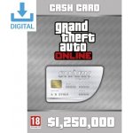 Grand Theft Auto Online Great White Shark Cash Card 1,250,000$ – Sleviste.cz