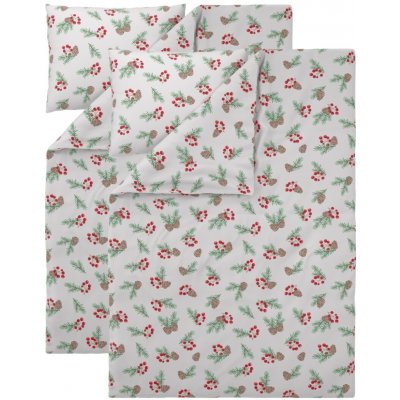 Livarno povlečení z jemného flanelu větve jedličky 140x200 70x90 – Zboží Dáma