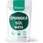 Allnature Epsomská sůl Máta 1 kg – Zboží Dáma