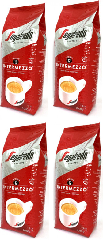 Segafredo Intermezzo zrnková káva 4x1 kg